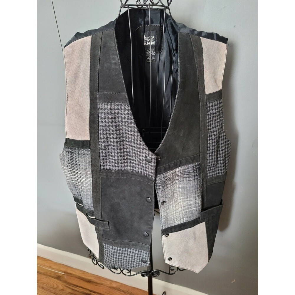 Jacque And Koko Patchwork Leather Vest 22/24
